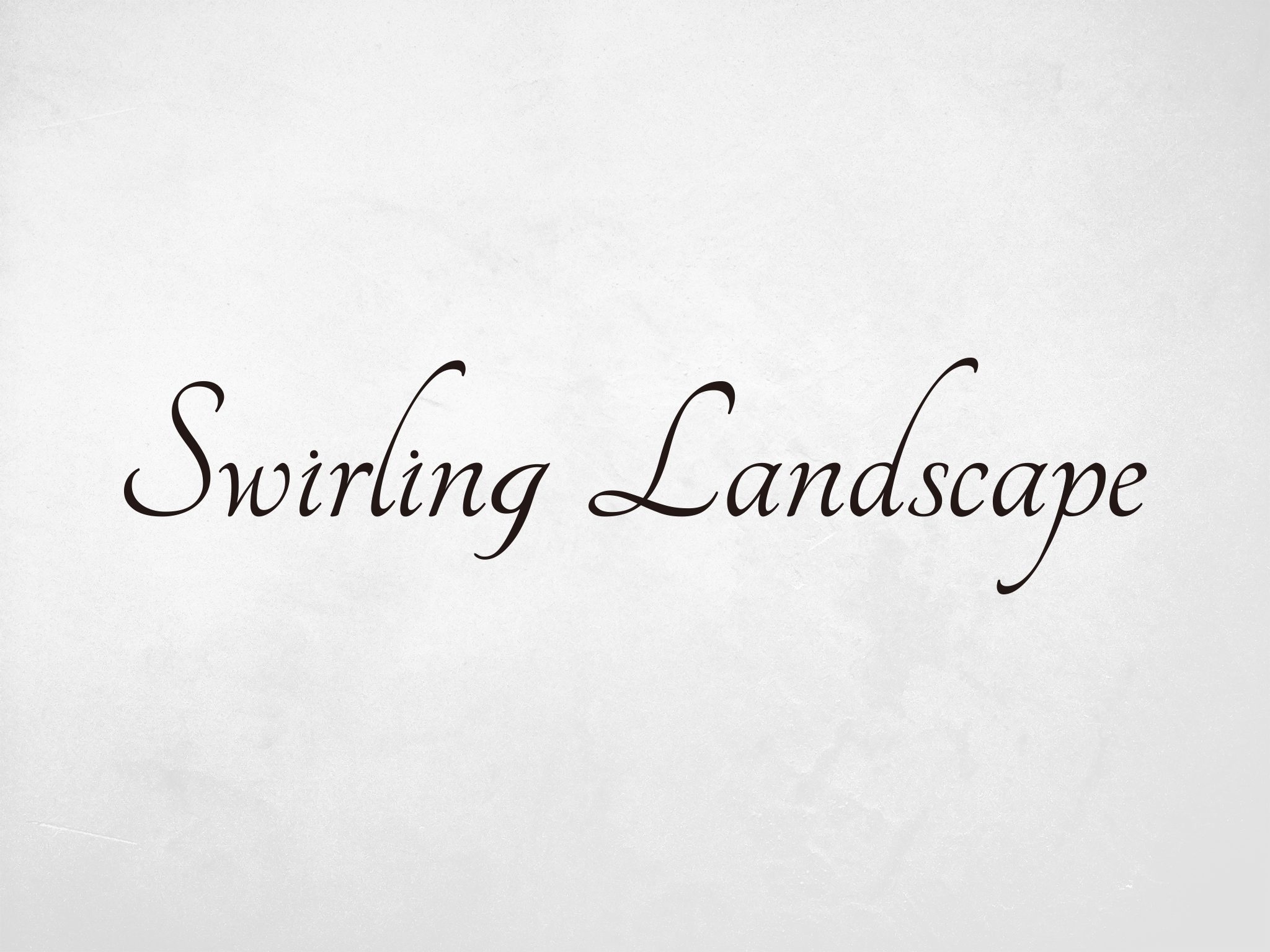 SWIRLING LANDSCAPE LOGO